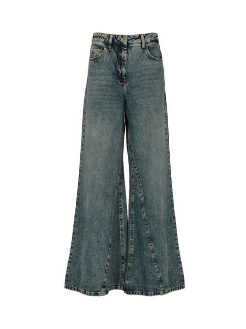 Jeans wide leg a vita bassa in denim stone wash Patrizia Pepe | 8P0755 D1WZBCA25